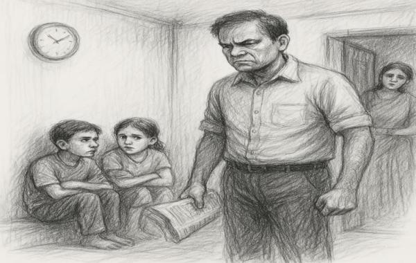 पिताजी का ग़ुस्सा  मुसाफ़िर